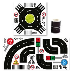 Uniart 汽車遊戲道路膠帶組, 混合顏色, 1套