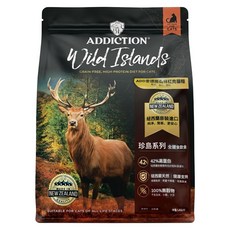 ADDICTION 自然癮食 全齡貓 無穀飼料, 森林野牧鹿 鹿肉, 1.8kg, 1包
