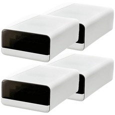 데미무드 이클립 적층식 칸칸이 서랍형 속옷정리함 10칸, 반투명 블랙, 4개