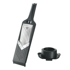 GEFU V形切片器 GKR19 32x9x5cm 不鏽鋼 ABS塑料材質, 黑色, 1個