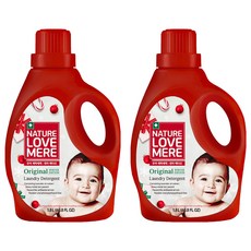 NATURE LOVE MERE 冬季版嬰兒洗衣精 瓶裝, 2個, 1.8L