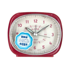 A-ONE 金吉星 TG-699 典雅方圓鬧鐘 台灣製造 超靜音, 顏色隨機