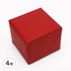 크리스마스 양면단색 종이 롤 포장지 10m, 빨강, 4개