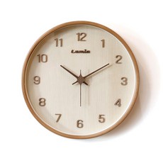 Lumia Emma 立體原木靜音壁鐘 M401, 棕色