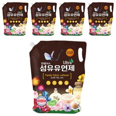 컨센서스 고농축 섬유유연제 베이비파우더 리필, 2.05L, 5개