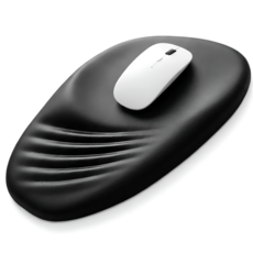 Fixmall 護腕記憶棉滑鼠墊, 黑色, 1個