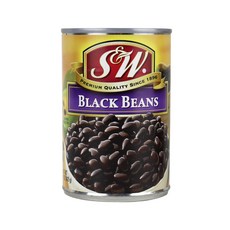 에스앤더블유 블랙빈 통조림, 425g, 1개