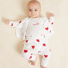 PETIT BATEAU 小帆船 嬰幼兒經典愛心棉質禮盒 NUS41NS32FRD