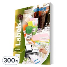 올바른 레이저 잉크젯공용 흰색라벨, 18칸, 300개