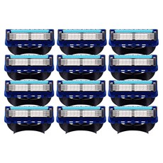 與 Qgio Gillette 兼容的高級剃須刀片, 4個, 3個