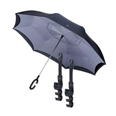 URBAN CAR 車用收納掛勾雨傘組, 灰色, 1套