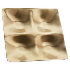 놋담 방짜유기 사절판, 1개