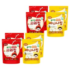 퓨어잇 내이브로 사과칩 12g x 2p + 바나나칩 25g x 2p, 2세트