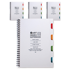 ibis 4 Art 索引筆記本, 白色, 4個
