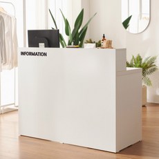 필웰 무노 카운터 인포데스크 확장형 1200 방문설치, 화이트