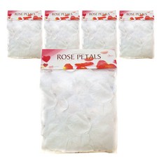 JOYPARTY 婚禮花灑花瓣, 白色, 5個