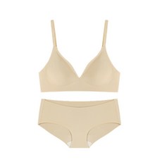 더잠 디엘 심리스 브라 + 팬티 세트