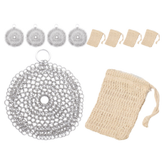 DASO 반영구 스테인리스스틸 원형 수세미, 1개입, 5개