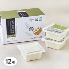 한둘 무농약콩으로 만든 한끼 두부 부침용, 120g, 12개