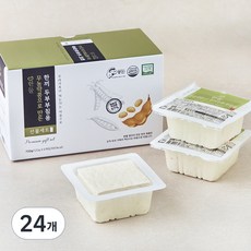 한둘 무농약콩으로 만든 한끼 두부 부침용, 120g, 24개