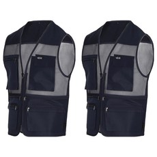 BILLIONS SEVEN FIGURE 夏季工作服背心網眼工作服上衣工作服口袋多1+1大尺碼