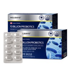 HOLIDAYS 百億乳酸菌膠囊 30g, 60顆, 2盒