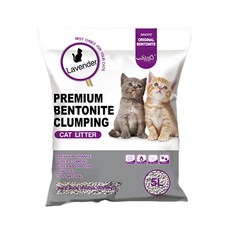 SINOFIZ 中諾 優質膨潤土貓砂，薰衣草香味，超強結塊，超強吸收，低粉塵，5L, 薰衣草, 1袋