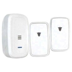 LONG PING 插電式二對一自發電無線門鈴, LP-NS350, 45首和弦音樂, 四段音量調節, 1組