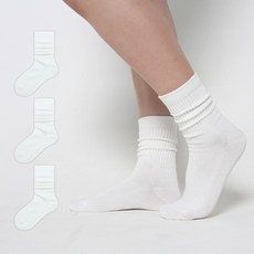 이지레그 여성용 도톰 주름 워머 장목 양말 4켤레 세트