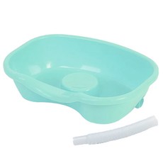 디어모모 노인 환자용 임산부 머리감기 샴푸 대야 세발기, 민트, 1개