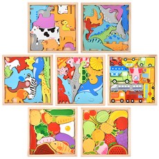 OZ TOY 多合一平衡板塊拼圖7種套組, 1套