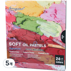 giorgione 柔軟高級型油畫棒, 24色, 5個