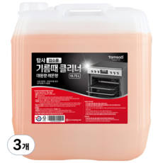 탐사 업소용 기름때 대용량 클리너 레몬향, 3개, 18.75L