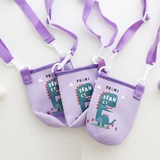 Deokjubang 背帶水瓶袋, 紫色, 3個