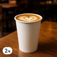 Awesome Pack 韓國製造素色外帶紙杯 390ml, 2個, 100入