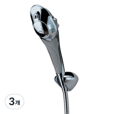 Sonaki 海豚2流線型鍍鉻省水蓮蓬頭, 銀色, 3個