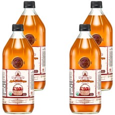 自然醫生 Holistic Medicine 有機蘋果醋 未過濾 含醋母, 946ml, 4瓶