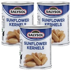 SALYSOL 薩里 迷你罐頭 葵花籽, 西班牙老牌零食大廠, 罐頭輕巧，可隨身攜帶, 香脆可口越吃越涮嘴, 55g, 3罐
