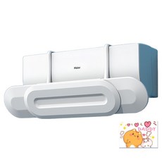 Melt-in 免膠掛式冷氣擋風板 簡約白 + 貓咪, 單一商品