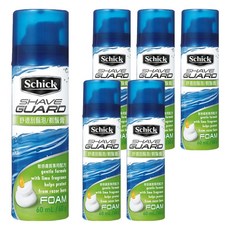 Schick 舒適牌 刮鬍泡 敏感型, 60g, 6瓶