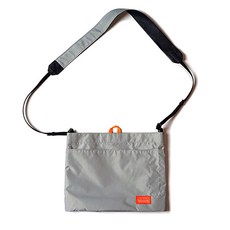 POSHPROJECTS 標籤方型斜背包 F116, 灰色的