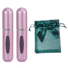 ajj 휴대용 향수 공병 5ml x 2p + 파우치 세트, 1개, 07 매트 핑크