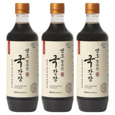 신앙촌 양조 깔끔한 국간장, 860ml, 3개