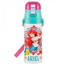 Skater 角色印花彈蓋型不鏽鋼保溫瓶 SDC4, 小美人魚, 470ml