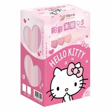 明基健康生活 幸福物語 Kitty成人粉彩漸層口罩, 粉彩紅, 50片, 1盒