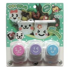 Kitchen9 海苔造型打洞器組 3入, 粉色+紫色+藍色, 1組