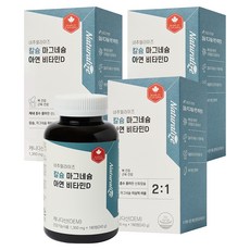 네추럴라이즈 칼슘 마그네슘 아연 비타민D 243g, 180정, 3개