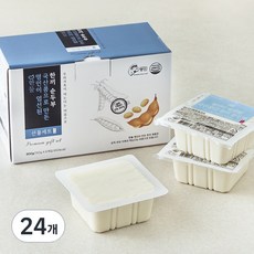 한둘 명인이 엄선된 국산콩으로 만든 한끼 순두부, 150g, 24개