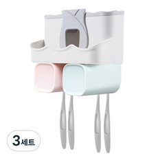 비타할로 칫솔걸이 욕실수납홀더 2구, 3세트