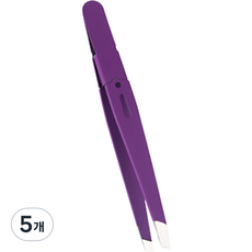 바코젤 修眉美容夾 鑷子, 紫色, 5個